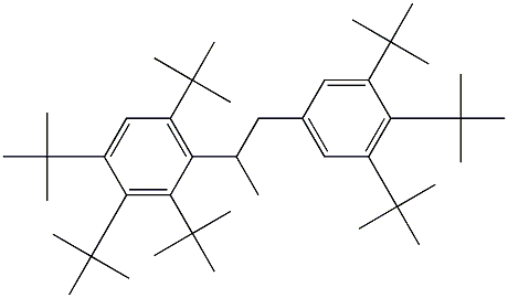 2-(2,3,4,6-Tetra-tert-butylphenyl)-1-(3,4,5-tri-tert-butylphenyl)propane 结构式