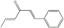 (1E,4E)-1-フェニル-1,4-ヘキサジエン-3-オン 化学構造式
