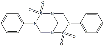 3,7-Diphenyl-2,6-dithia-1,3,5,7-tetraazabicyclo[3.3.1]nonane2,2,6,6-tetraoxide Structure