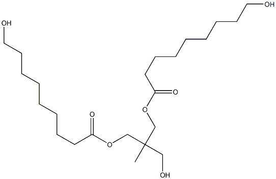 Bis(9-hydroxynonanoic acid)2-(hydroxymethyl)-2-methyl-1,3-propanediyl ester Structure