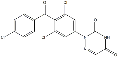 2-[4-(4-Chlorobenzoyl)-3,5-dichlorophenyl]-1,2,4-triazine-3,5(2H,4H)-dione