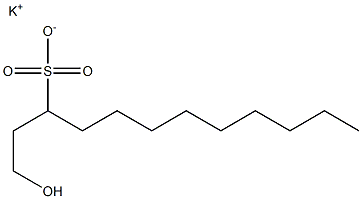 1-Hydroxydodecane-3-sulfonic acid potassium salt Structure