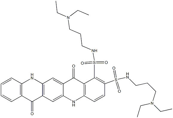 N,N'-Bis[3-(diethylamino)propyl]-5,7,12,14-tetrahydro-7,14-dioxoquino[2,3-b]acridine-1,2-disulfonamide|