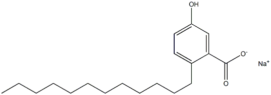 2-Dodecyl-5-hydroxybenzoic acid sodium salt Structure