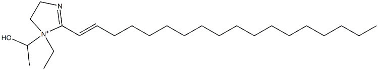 1-エチル-1-(1-ヒドロキシエチル)-2-(1-オクタデセニル)-2-イミダゾリン-1-イウム 化学構造式