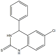 6-Chloro-3,4-dihydro-4-phenylquinazoline-2(1H)-thione Struktur