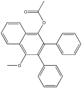 1-Acetoxy-2-phenyl-3-phenyl-4-methoxynaphthalene Structure