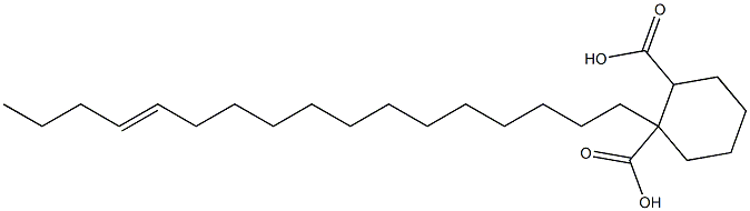 Cyclohexane-1,2-dicarboxylic acid hydrogen 1-(13-heptadecenyl) ester Struktur