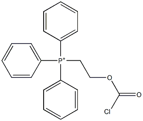 [2-[(Chlorocarbonyl)oxy]ethyl]triphenylphosphonium Struktur