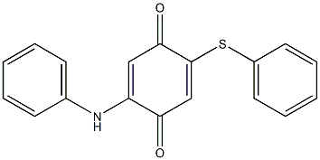 2-(Phenylthio)-5-[(phenyl)amino]-2,5-cyclohexadiene-1,4-dione Structure