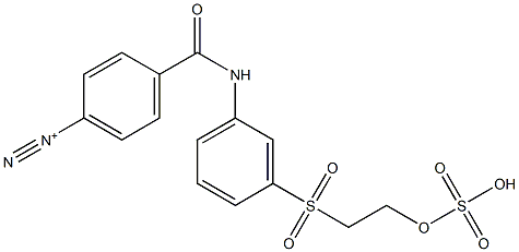 4-[[[3-[[2-(Sulfooxy)ethyl]sulfonyl]phenyl]amino]carbonyl]benzenediazonium Structure