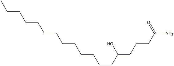 5-ヒドロキシオクタデカンアミド 化学構造式
