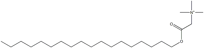 N,N,N-トリメチル-2-オキソ-2-(オクタデシルオキシ)エタンアミニウム 化学構造式