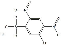 5-Chloro-2,4-dinitrobenzenesulfonic acid lithium salt Structure