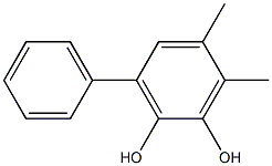 3-Phenyl-5,6-dimethylbenzene-1,2-diol Structure