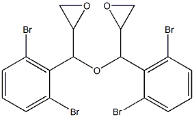 2,6-ジブロモフェニルグリシジルエーテル 化学構造式
