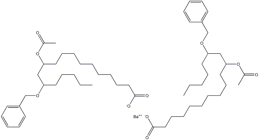 Bis(13-benzyloxy-11-acetyloxystearic acid)barium salt|