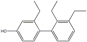 3-Ethyl-4-(2,3-diethylphenyl)phenol Structure