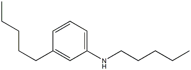 N,3-Dipentylaniline Struktur