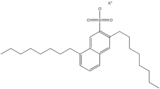 3,8-Dioctyl-2-naphthalenesulfonic acid potassium salt Structure