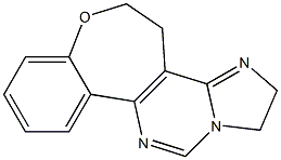 1,2,4,5-Tetrahydro[1]benzoxepino[4,5-e]imidazo[1,2-c]pyrimidine 结构式
