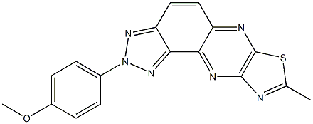 8-Methyl-2-(4-methoxyphenyl)-2H-thiazolo[5,4-b]-1,2,3-triazolo[4,5-f]quinoxaline