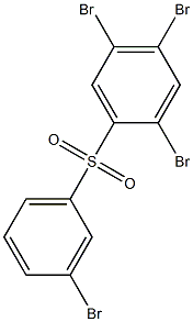 2,4,5-Tribromophenyl 3-bromophenyl sulfone,,结构式