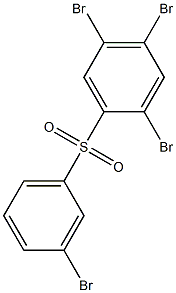 2,4,5-Tribromophenyl 3-bromophenyl sulfone 结构式