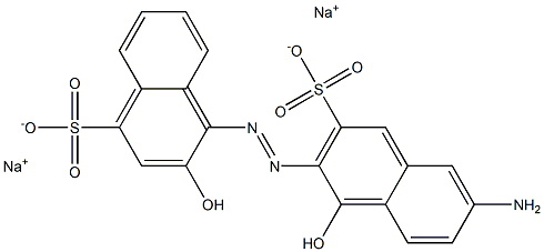 6'-Amino-1',2-dihydroxy-(1,2'-azobisnaphthalene)-3',4-disulfonic acid disodium salt Structure