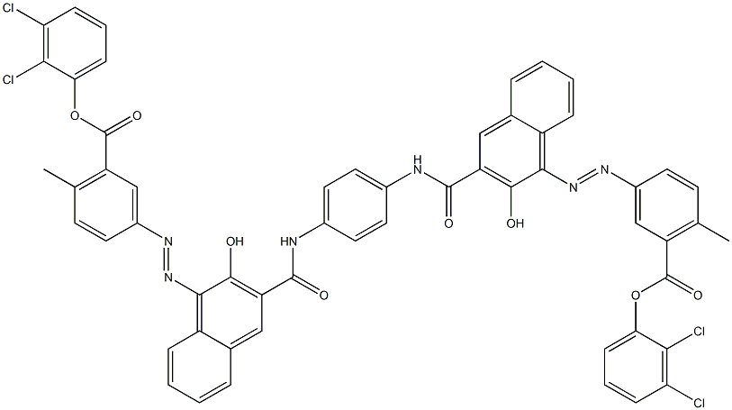1,4-Bis[1-[[4-methyl-5-(2,3-dichlorophenoxycarbonyl)phenyl]azo]-2-hydroxy-3-naphthoylamino]benzene