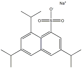 3,6,8-Triisopropyl-1-naphthalenesulfonic acid sodium salt 结构式