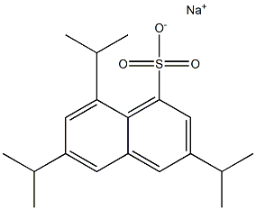 3,6,8-Triisopropyl-1-naphthalenesulfonic acid sodium salt Structure