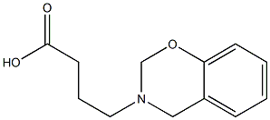 4-[[3,4-Dihydro-2H-1,3-benzoxazin]-3-yl]butyric acid Struktur