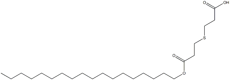 3,3'-Thiodipropionic acid hydrogen 1-octadecyl ester,,结构式