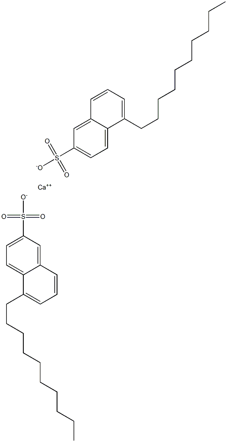 Bis(5-decyl-2-naphthalenesulfonic acid)calcium salt 结构式