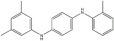 N-(3,5-ジメチルフェニル)-N'-(2-メチルフェニル)-p-フェニレンジアミン 化学構造式