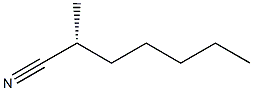 [R,(-)]-2-Methylheptanenitrile Structure