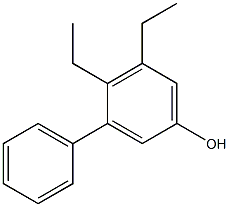 3-Phenyl-4,5-diethylphenol 结构式