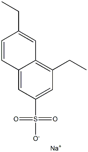 4,6-Diethyl-2-naphthalenesulfonic acid sodium salt Structure