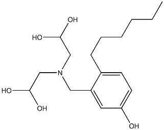 3-[Bis(2,2-dihydroxyethyl)aminomethyl]-4-hexylphenol