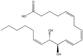 (5Z,8Z,10E,12R,13S,14Z)-12,13-Dihydroxy-5,8,10,14-icosatetraenoic acid 结构式