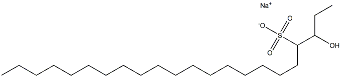 3-Hydroxydocosane-4-sulfonic acid sodium salt Structure