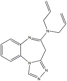 5-[Bis(2-propenyl)amino]-4H-[1,2,4]triazolo[4,3-a][1,5]benzodiazepine