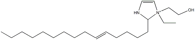 1-Ethyl-1-(2-hydroxyethyl)-2-(5-pentadecenyl)-4-imidazoline-1-ium,,结构式