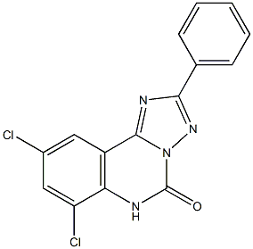 7,9-Dichloro-2-phenyl[1,2,4]triazolo[1,5-c]quinazolin-5(6H)-one Structure