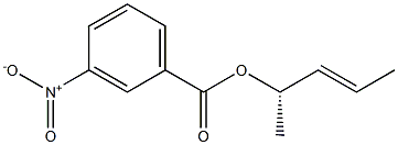 (+)-m-Nitrobenzoic acid (E,S)-3-pentene-2-yl ester Struktur