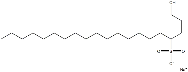 1-Hydroxyicosane-4-sulfonic acid sodium salt Struktur