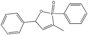 2-Phenyl-3-methyl-5-phenyl-2,5-dihydro-1,2-oxaphosphole 2-oxide Struktur