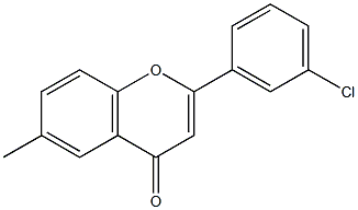 5'-クロロ-6-メチルフラボン 化学構造式
