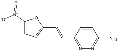 2-(6-Amino-3-pyridazinyl)-1-(5-nitro-2-furyl)ethylene Structure